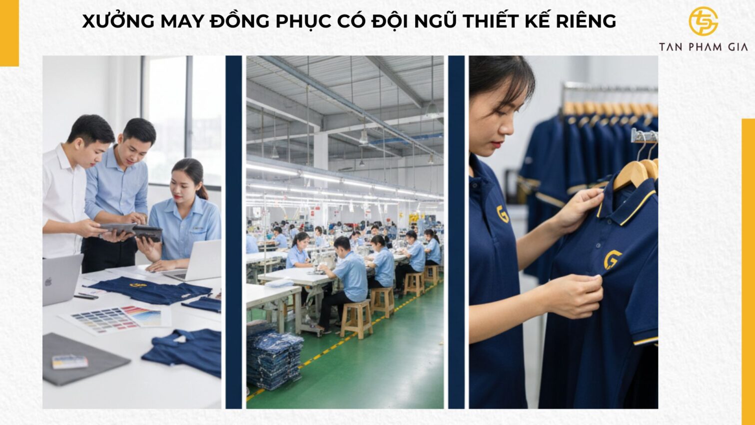 Xưởng May Đồng Phục Có Đội Ngũ Thiết Kế Riêng