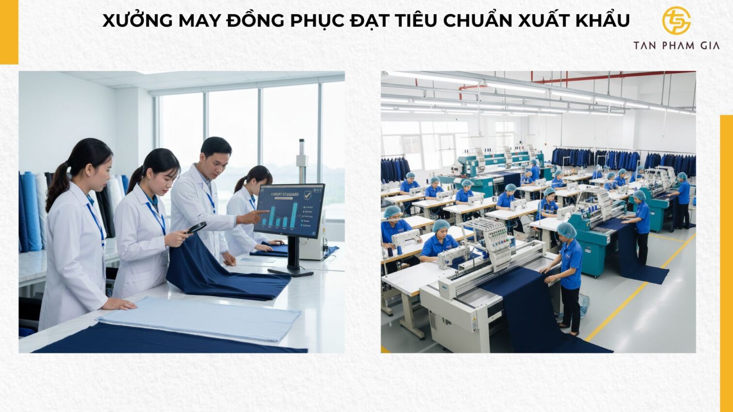 Xưởng May Đồng Phục Đạt Tiêu Chuẩn Xuất Khẩu
