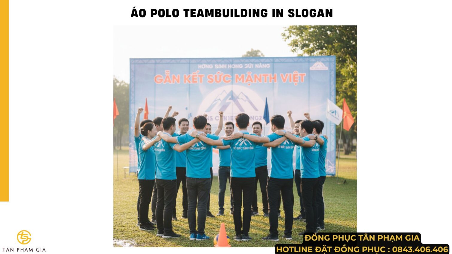 Áo Polo Teambuilding In Slogan