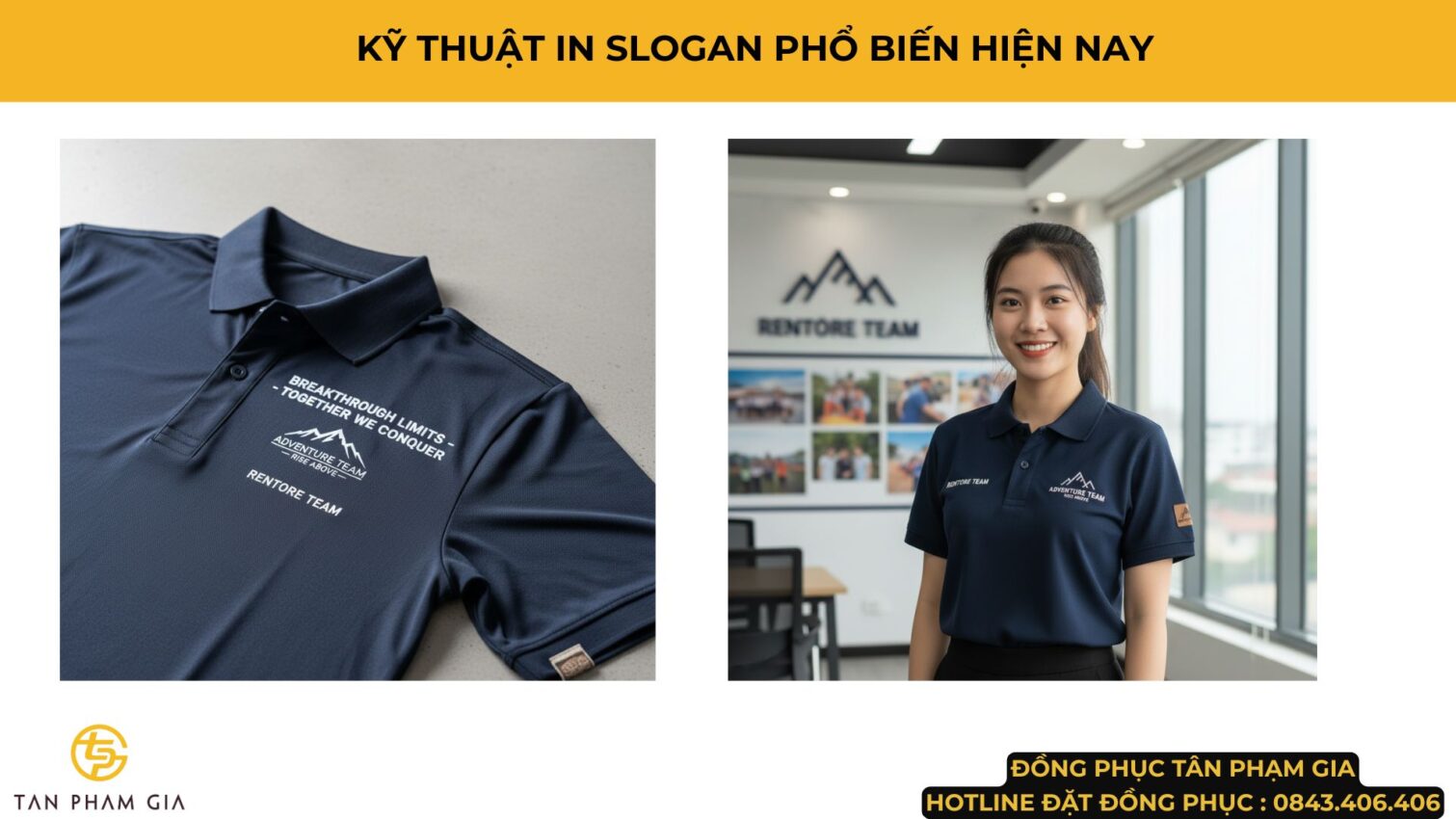 Áo Polo Teambuilding In Slogan