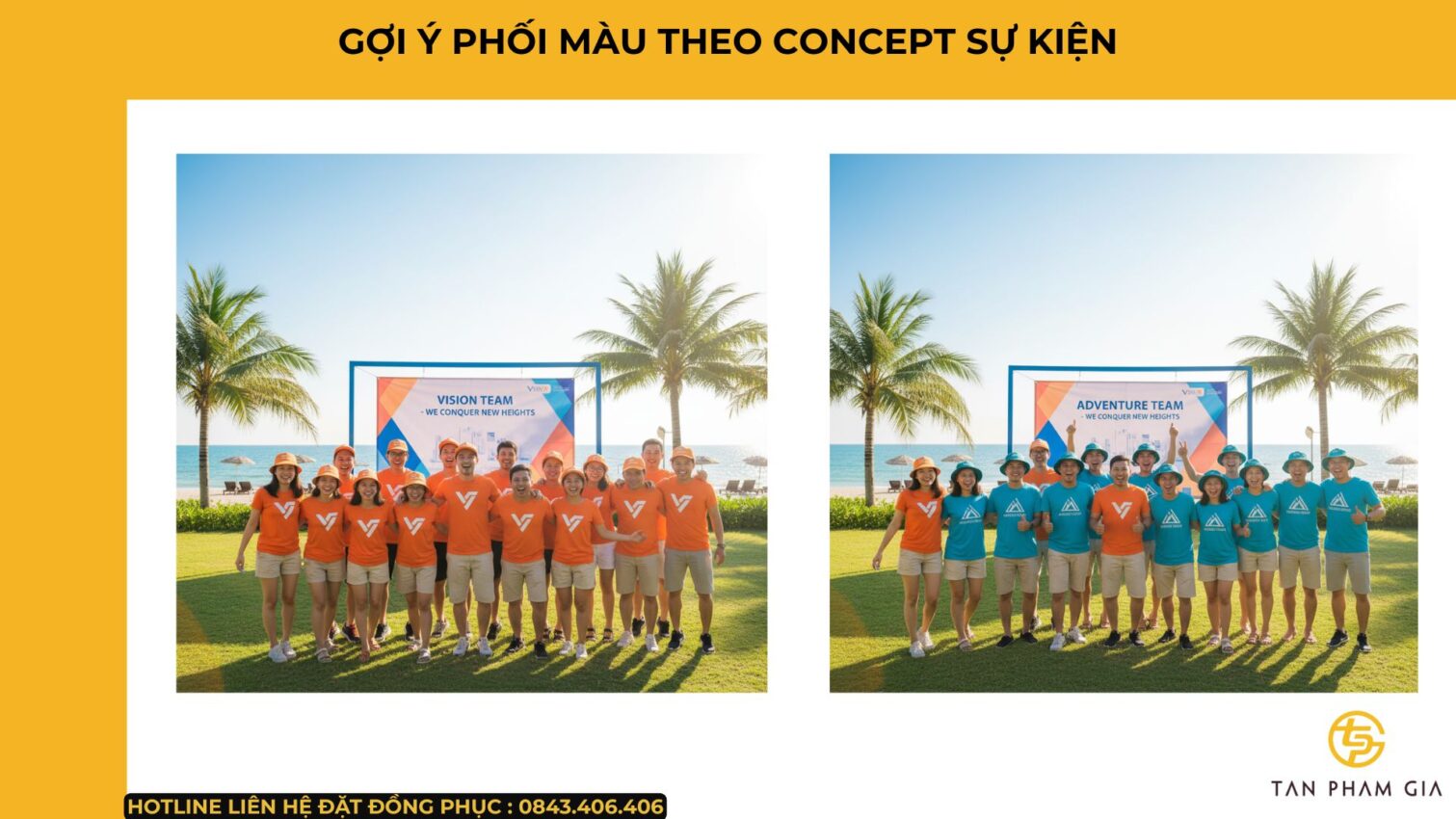 Mẫu Áo Thun Teambuilding Theo Gam Màu