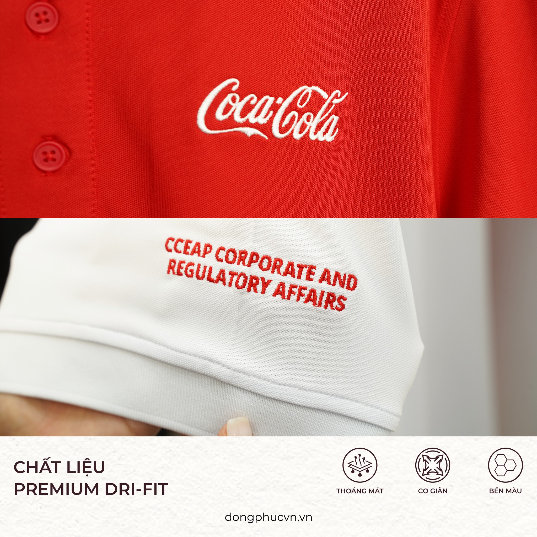 Dự án sản xuất áo đồng phục Coca- Cola Philipines - Tân Phạm Gia