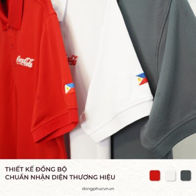 Sản xuất áo đồng phục Coca-Cola Philipines