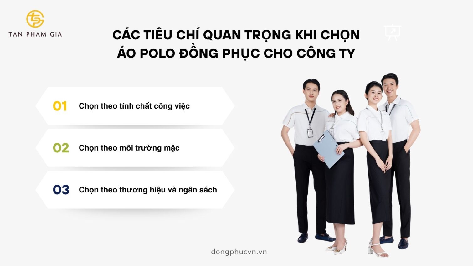 Các tiêu chí quan trọng khi chọn áo polo đồng phục
