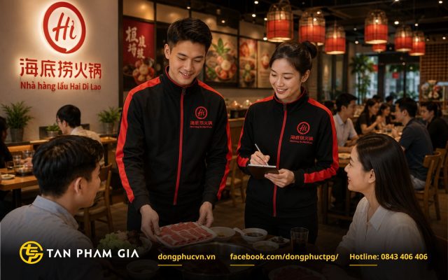 Áo khoác đồng phục nhà hàng phù hợp cho mùa đông