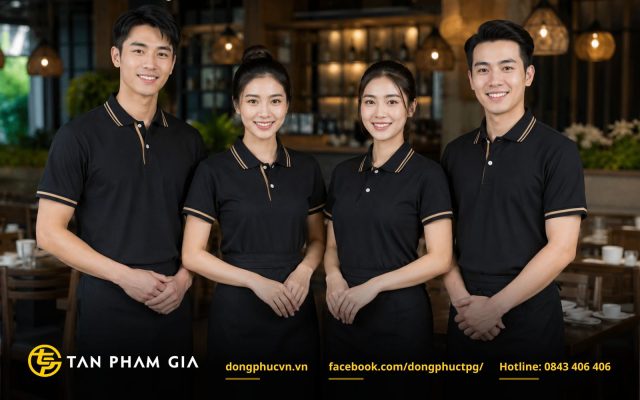 Áo polo đồng phục nhà hàng chuyên nghiệp thoải mái