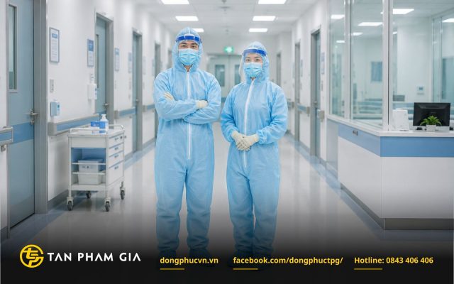 Đồng phục bảo hộ y tế phục vụ khu vực nguy cơ lây nhiễm cao